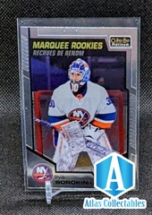 2020-21 OPC O-Pee-Chee Platinum Ilya Sorokin Marquee Rookies #196 Islanders
